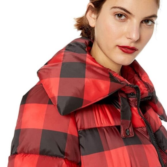 🎉NWT🎉KENDALL + KYLIE Oversized Plaid Puffer Jacket - Medium - Picture 2 of 7